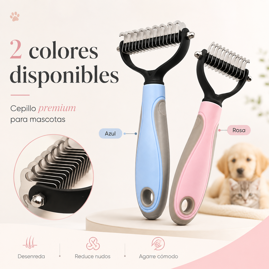 Cepillo Cortanudos para Perros y Gatos