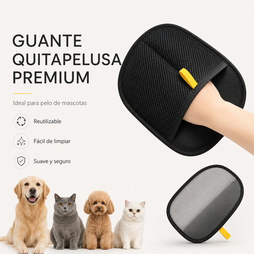 Pack 3 Guantes Quitapelos para Perros y Gatos